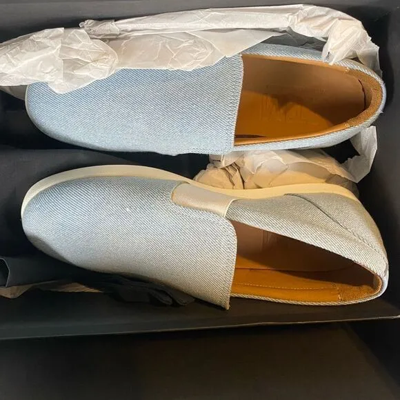 NIB - ATM Anthony Thomas Melilla Women’s Pale Blue Slip On Shoes - 39 = 8.5/9