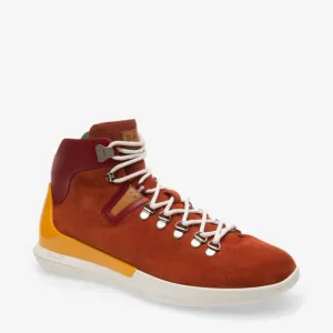 NIB BALLY AVYD SIENNA SUEDE RED LEATHER LOGO TOP SNEAKERS 10.5 US 43.5 ITALY