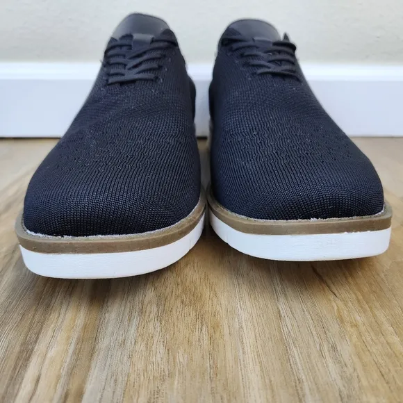 🩵NIB Black Mesh Knit Casual Dress Oxford Shoes Men's 11 Wide