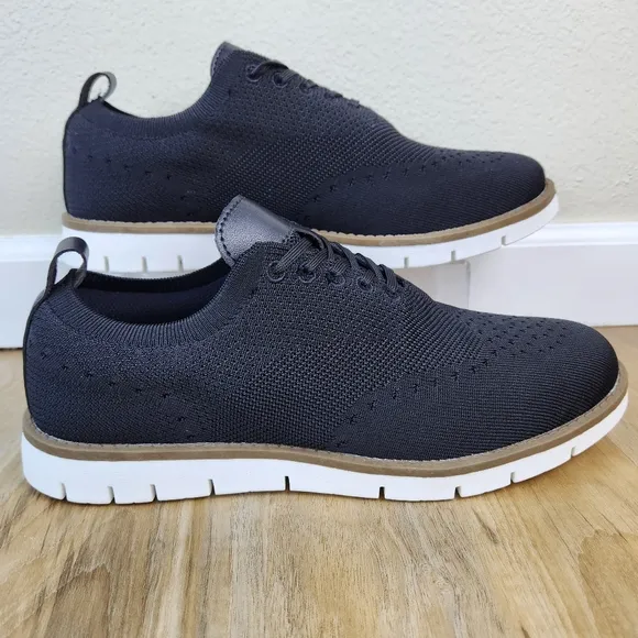 🩵NIB Black Mesh Knit Casual Dress Oxford Shoes Men's 11 Wide