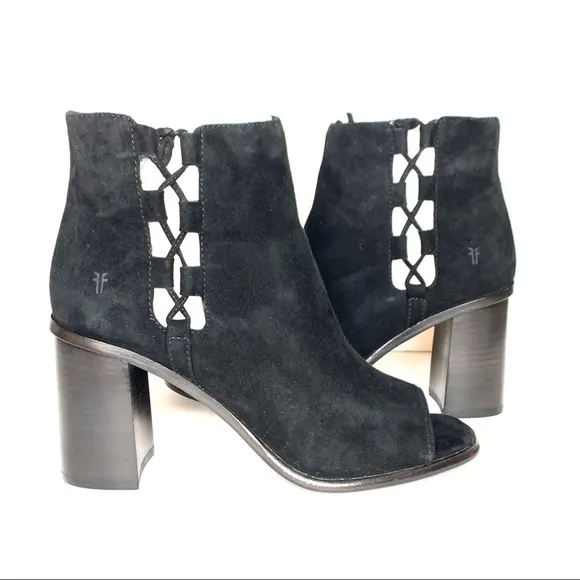 NIB Frye ‘Amy Side Ghillie’ Boots in Black Sz 8.5