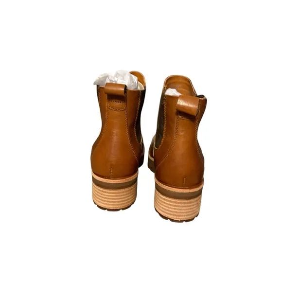 NIB Kork-Ease Cognac Leather Chelsea Boots