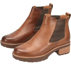 NIB Kork-Ease Cognac Leather Chelsea Boots