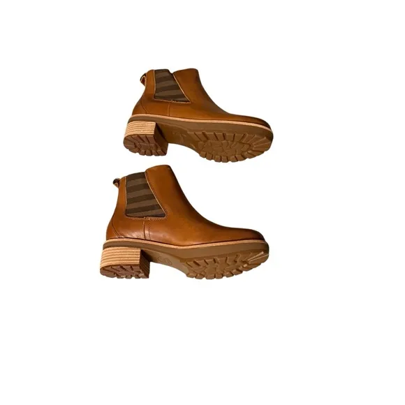 NIB Kork-Ease Cognac Leather Chelsea Boots