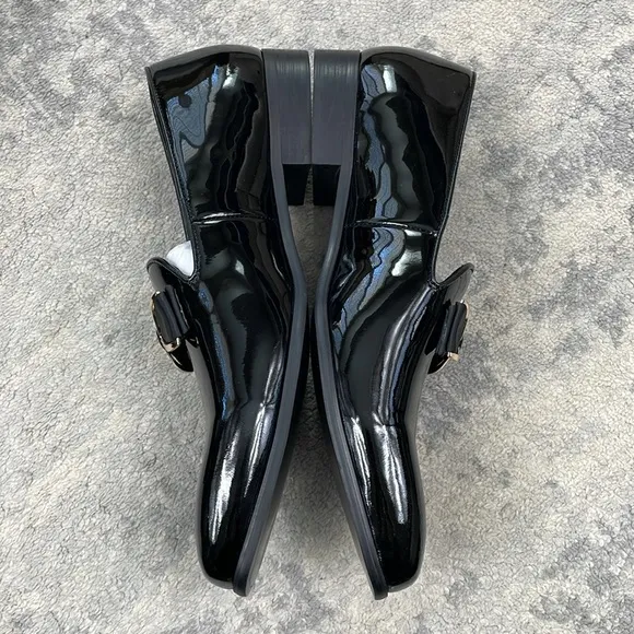 NIB Moretti Black Label Dylan Patent Leather Smoking Loafers Black Tie Wedding