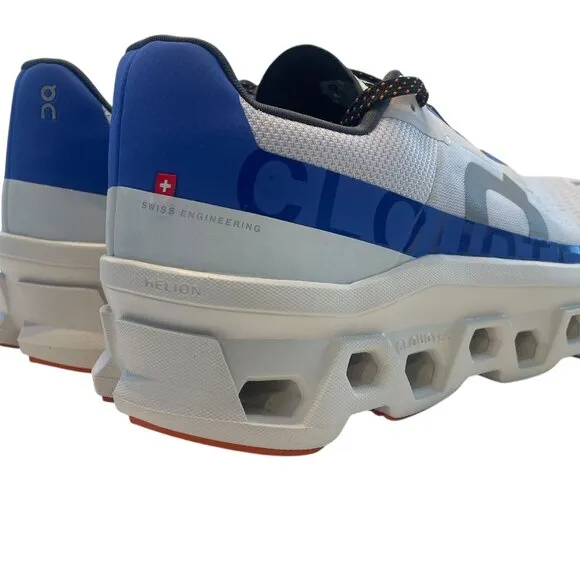 NIB ON RUNNING CLOUDMONSTER Men's Size 11.5 Running Shoes White and Blue