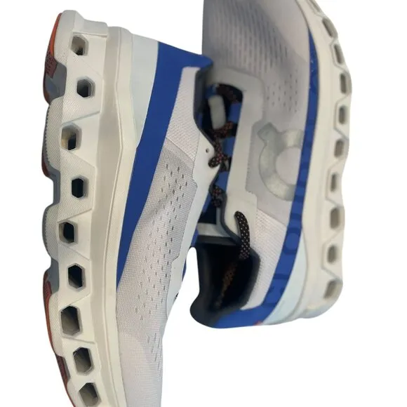 NIB ON RUNNING CLOUDMONSTER Men's Size 11.5 Running Shoes White and Blue