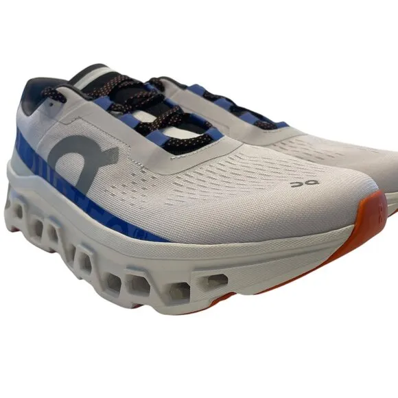 NIB ON RUNNING CLOUDMONSTER Men's Size 11.5 Running Shoes White and Blue