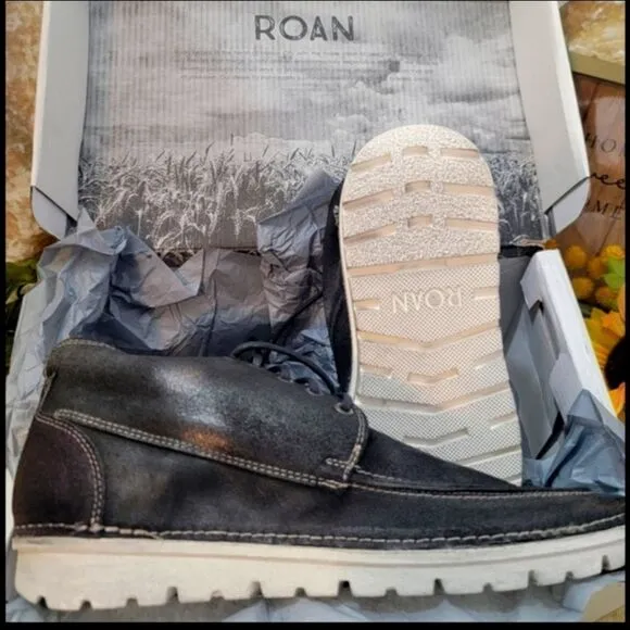 NIB ROAN by BEDSTU Tobias Fullgrain oiled, waxed handfinished suede leat…