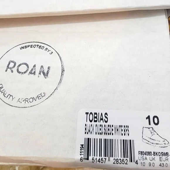 NIB ROAN by BEDSTU Tobias Fullgrain oiled, waxed handfinished suede leat…