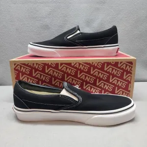 NIB VANS Classic Slip-On Black Shoes Men’s Size 6 Women's size 7.5