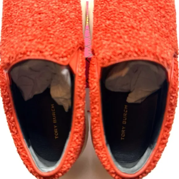 NIB with dust bag Tory Burch LadyBug Slip On Sneaker Raffia 7.5