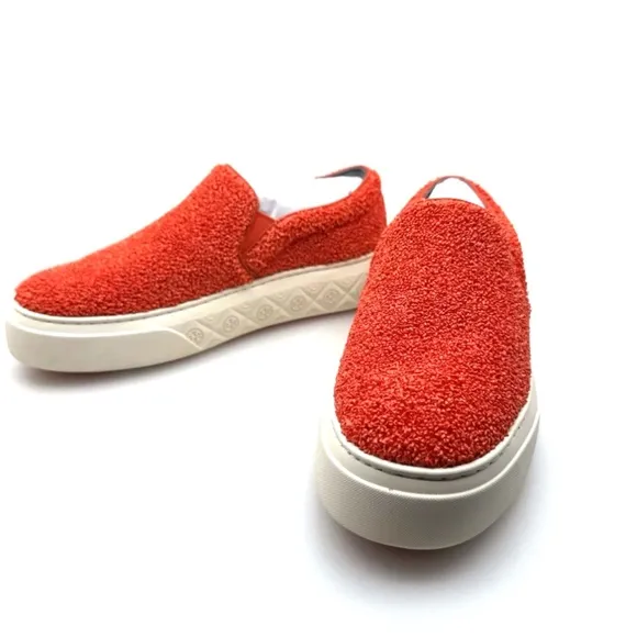 NIB with dust bag Tory Burch LadyBug Slip On Sneaker Raffia 7.5