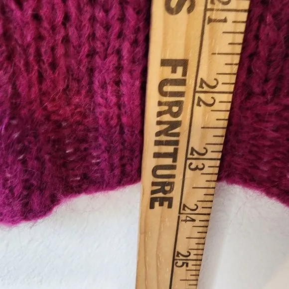 Niccolai, Women's Knit Sweater Mohair Wool Blend Made in Italy, L, Color Block.
