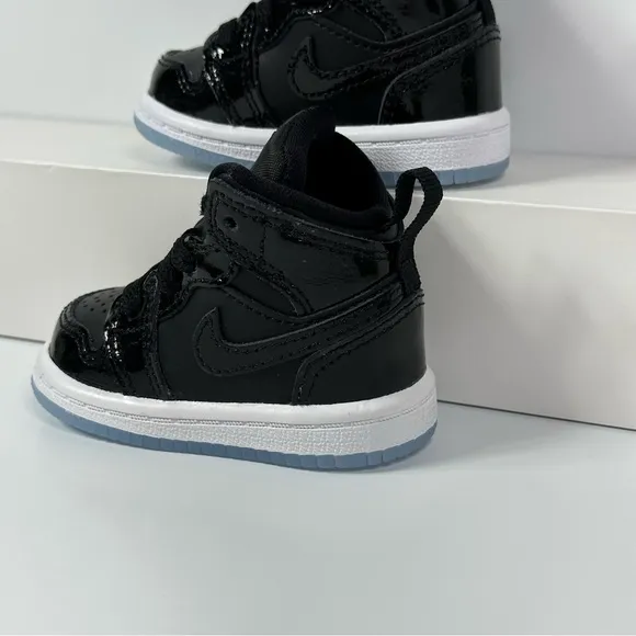 NIKE 1 MID SE TD SPACE JAM INFANTS BABY TODDLER SHOES SIZE 2C ICY BLUE SOLE NEW