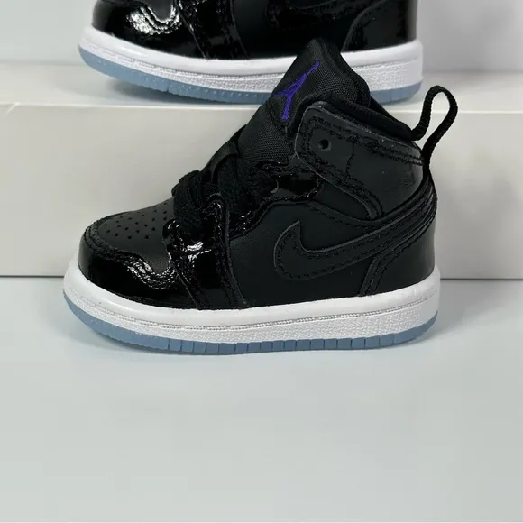NIKE 1 MID SE TD SPACE JAM INFANTS BABY TODDLER SHOES SIZE 2C ICY BLUE SOLE NEW