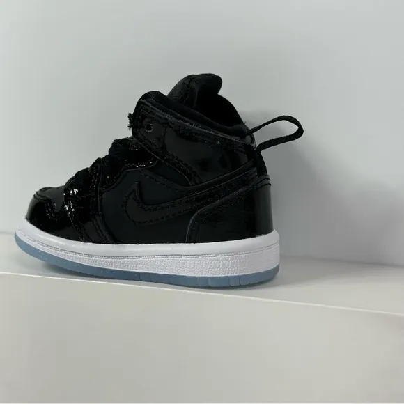 NIKE 1 MID SE TD SPACE JAM INFANTS BABY TODDLER SHOES SIZE 2C ICY BLUE SOLE NEW