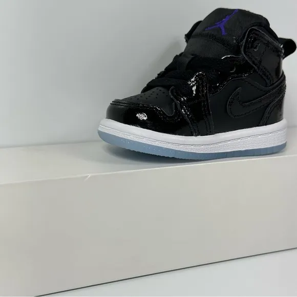 NIKE 1 MID SE TD SPACE JAM INFANTS BABY TODDLER SHOES SIZE 2C ICY BLUE SOLE NEW