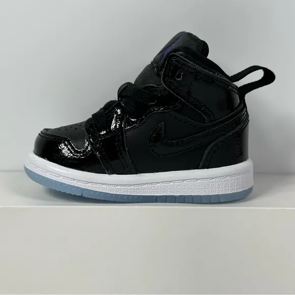 NIKE 1 MID SE TD SPACE JAM INFANTS BABY TODDLER SHOES SIZE 2C ICY BLUE SOLE NEW