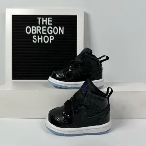 NIKE 1 MID SE TD SPACE JAM INFANTS BABY TODDLER SHOES SIZE 2C ICY BLUE SOLE NEW