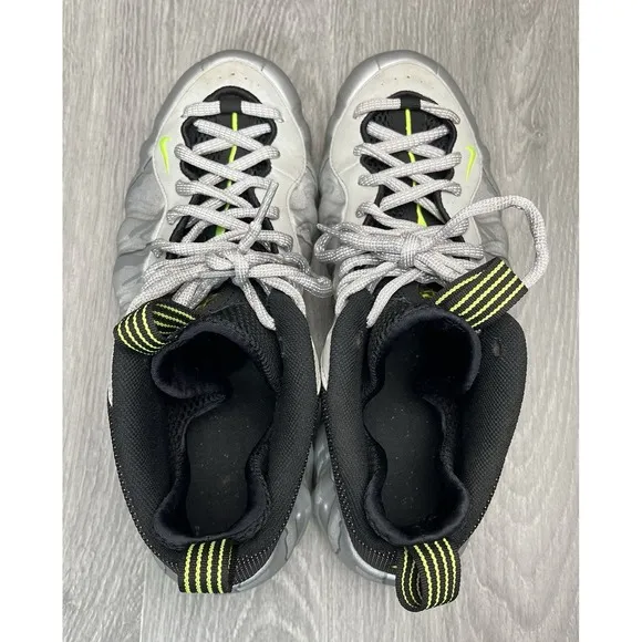Nike Air Foamposite One Silver Volt Camo 575420-004 Mens Size 12M