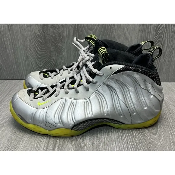 Nike Air Foamposite One Silver Volt Camo 575420-004 Mens Size 12M