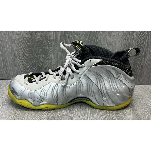 Nike Air Foamposite One Silver Volt Camo 575420-004 Mens Size 12M