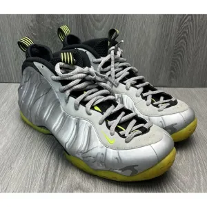 Nike Air Foamposite One Silver Volt Camo 575420-004 Mens Size 12M