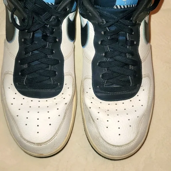 Nike Air Force 1 Low 07 LV8 White Dark Obsidian 823511-105 sz 13