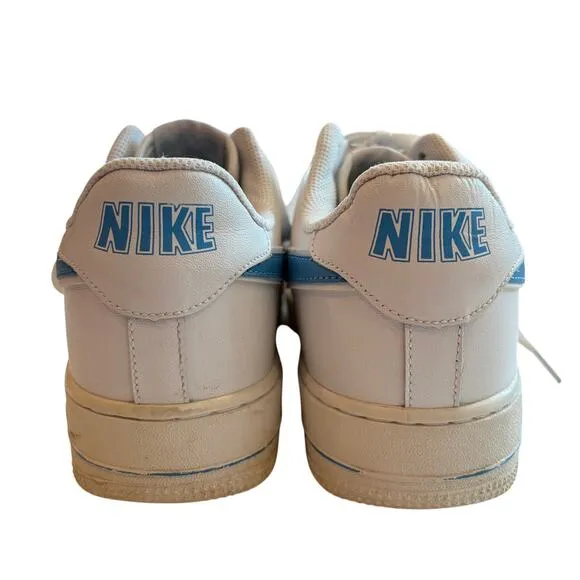 Nike Air Force 1 Low 07 Shoes Sneakers 315122-111 White Blue Mens Size 10.5