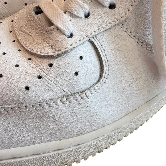 Nike Air Force 1 Low 07 Shoes Sneakers 315122-111 White Blue Mens Size 10.5