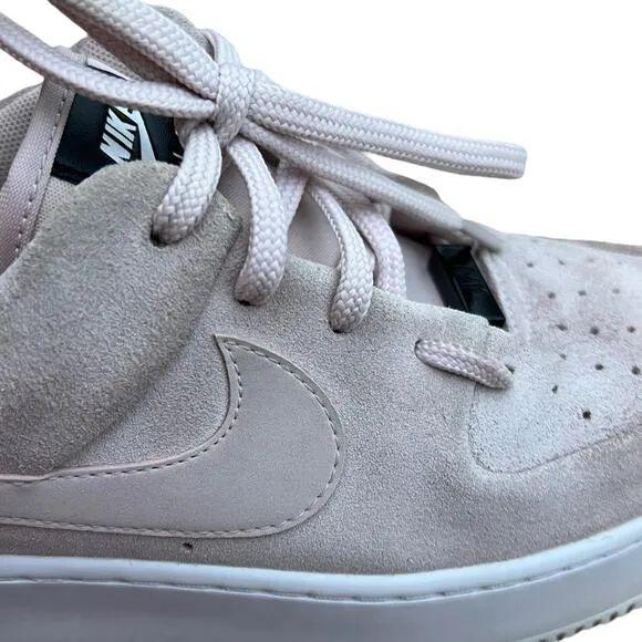 Nike Air Force 1 Sage Low Barely Rose Sneaker Shoes Sz 8