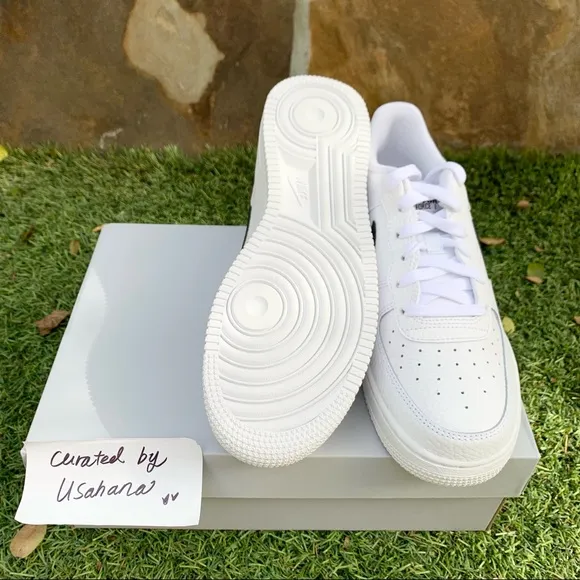 Nike Air Force 1 white black classic shoes