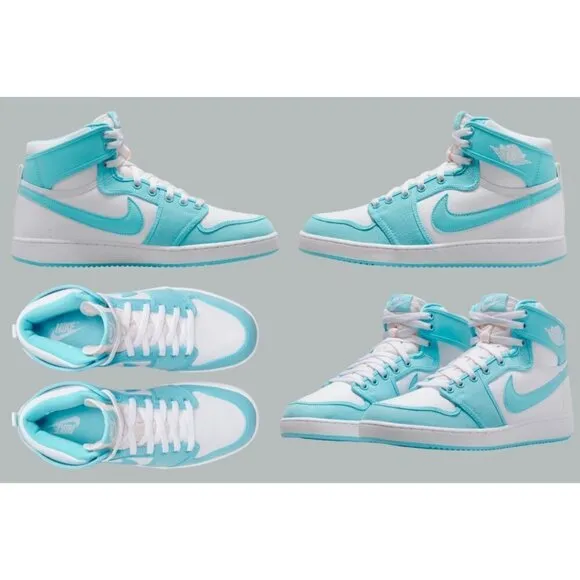 Nike Air Jordan 1 Mid Retro AJKO Sneakers Shoes AQUA DO5047-411 Men's Size 12.5