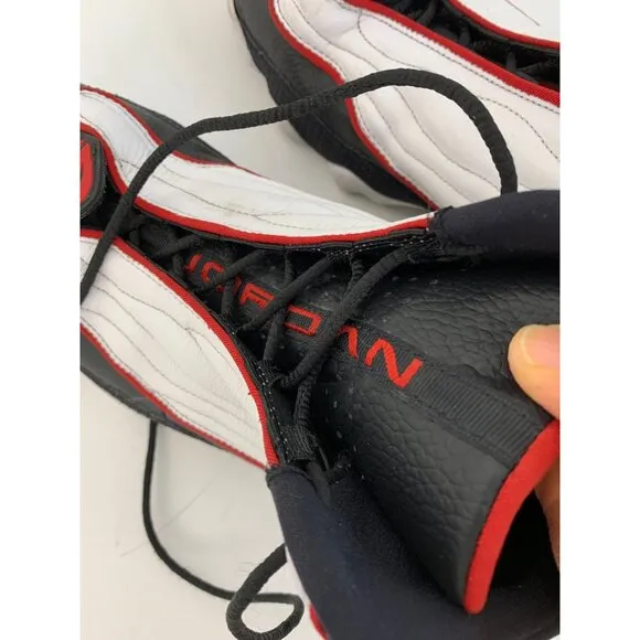Nike Air Jordan 10.5 US Men’s Basketball Shoes Black/White/Red 7311 Used