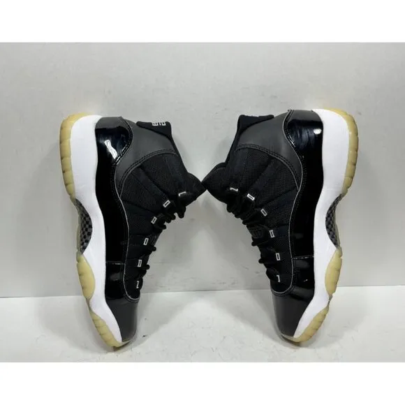 Nike Air Jordan 11 GS Jubilee 25th Anniversary Size 6.5Y Black 378038-011 Shoes
