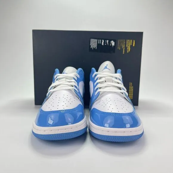 Nike Air Jordan Blue White Leather Patent Athletic Shoes Sneaker GS Size 4.5Y 6W