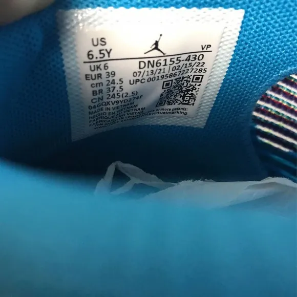 Nike Air Jordan XXXVI Luka (GS) Basketball Boys Shoes, Size 6.5y, Blue