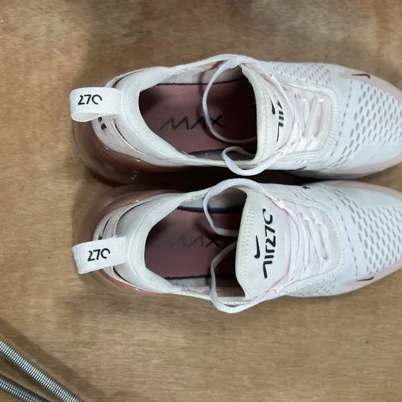Nike Air Max 270 Low Light Soft Pink Women’s Size 12 AH6789-604 Running Shoes