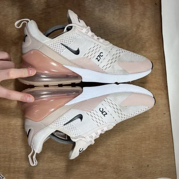 Nike Air Max 270 Low Light Soft Pink Women’s Size 12 AH6789-604 Running Shoes