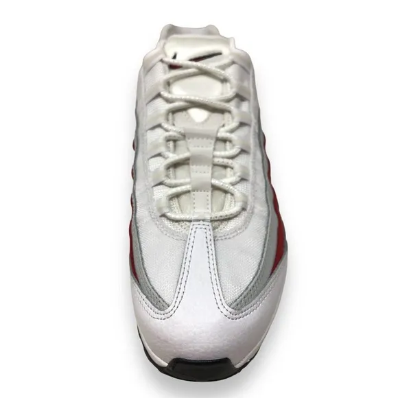 Nike Air Max 95 Essential Mens Running Shoes White/Black-Red DQ3430 001 (NEW)