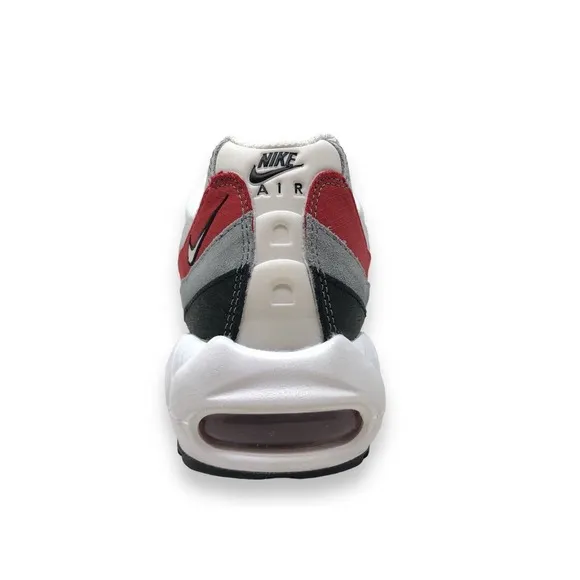 Nike Air Max 95 Essential Mens Running Shoes White/Black-Red DQ3430 001 (NEW)