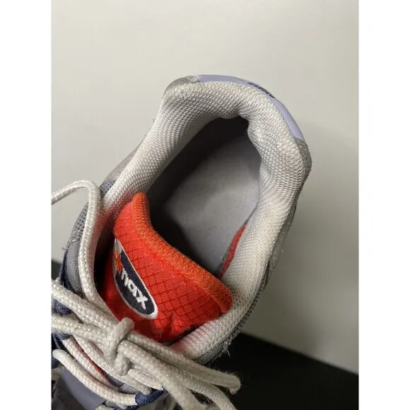 Nike Air Max 95 Grey USA‎ Men's Size 10.5 Shoes Cement Crimson Blue DB0250-001