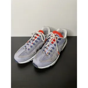 Nike Air Max 95 Grey USA‎ Men's Size 10.5 Shoes Cement Crimson Blue DB0250-001