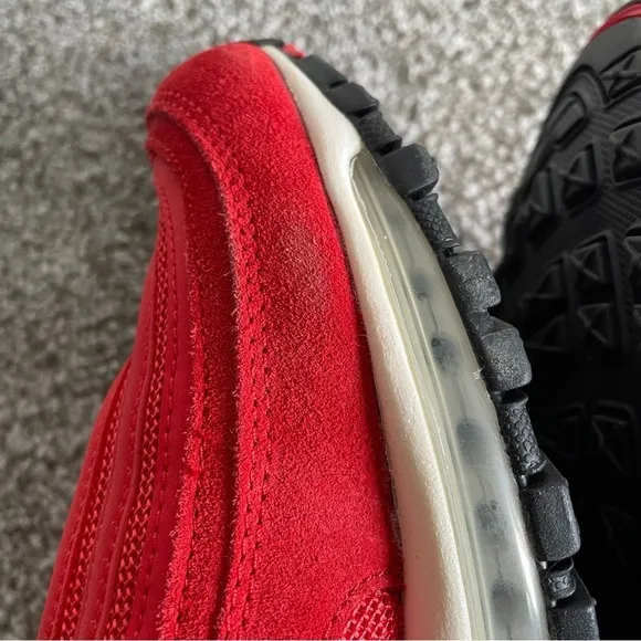 Nike Air Max 97 Size 7.5 QS Olympic Rings Red CI3708-600 Suede 100% Authentic