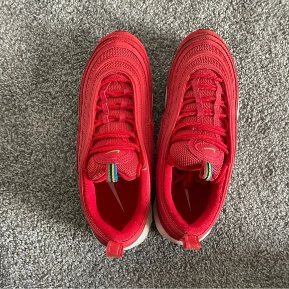 Nike Air Max 97 Size 7.5 QS Olympic Rings Red CI3708-600 Suede 100% Authentic