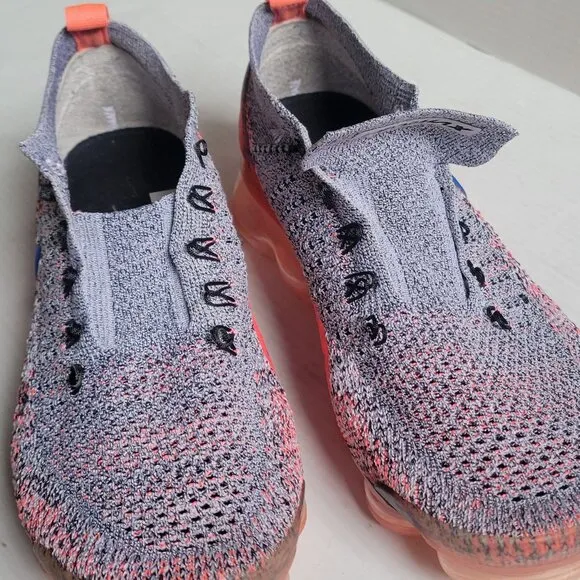 Nike Air Vapormax Flyknit 2 Women's Size 7.5 Running Shoes Ultramarine Hot Punch