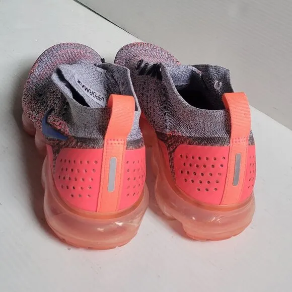 Nike Air Vapormax Flyknit 2 Women's Size 7.5 Running Shoes Ultramarine Hot Punch