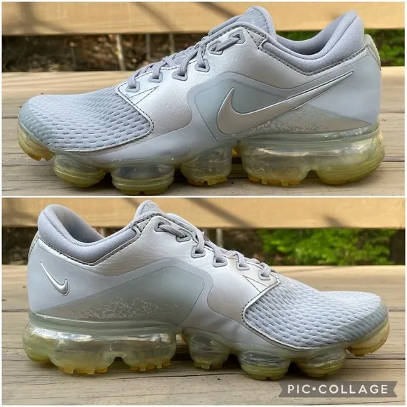 Nike Air VaporMax Wolf Grey Metallic Silver sneakers shoes size 8.5