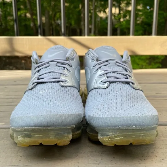 Nike Air VaporMax Wolf Grey Metallic Silver sneakers shoes size 8.5
